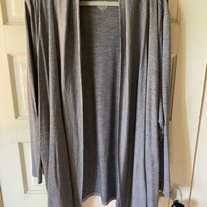 Wool& Landmark (Wooland) merino wool Gray Women's Cardigan 3x